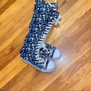 West Blvd Knee High Sneaker Boots